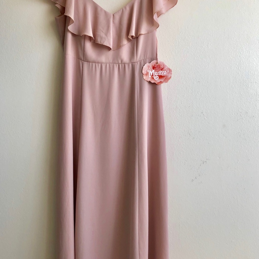 Bridesmaid dress in Dusty Blush Crisp color - Picture 5 of 6